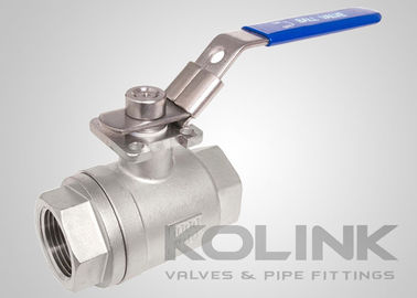 صمام كرة من قطعة 2 BSPT NPT 1000PSI كامل الحفرة CF8 CF8M الفولاذ المقاوم للصدأ