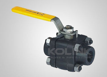 2pc صمام كرة الفولاذ المجوهرة، المقبس المطاوئ / نهاية NPT، CL150-1500 A105 F304