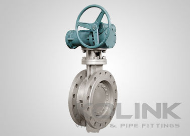 صمام الفراشة الثلاثي المتحرك في الاتجاه الواحد مزدوج الجدار WCB CF8 CF8M
