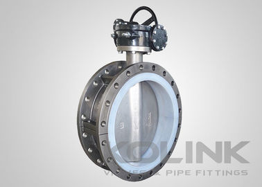 صمام الفراشة المغطى بـ PTFE 2-48 بوصة Class150 القرص المركزي