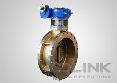 صمام الفراشة ثلاثي التراجع البرونزي C95500 صمام الفراشة مزدوج الغلاف الغريب